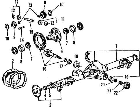 2011 ford f250 front axle parts diagram