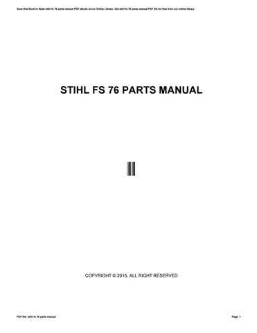 stihl fs 56 parts diagram pdf