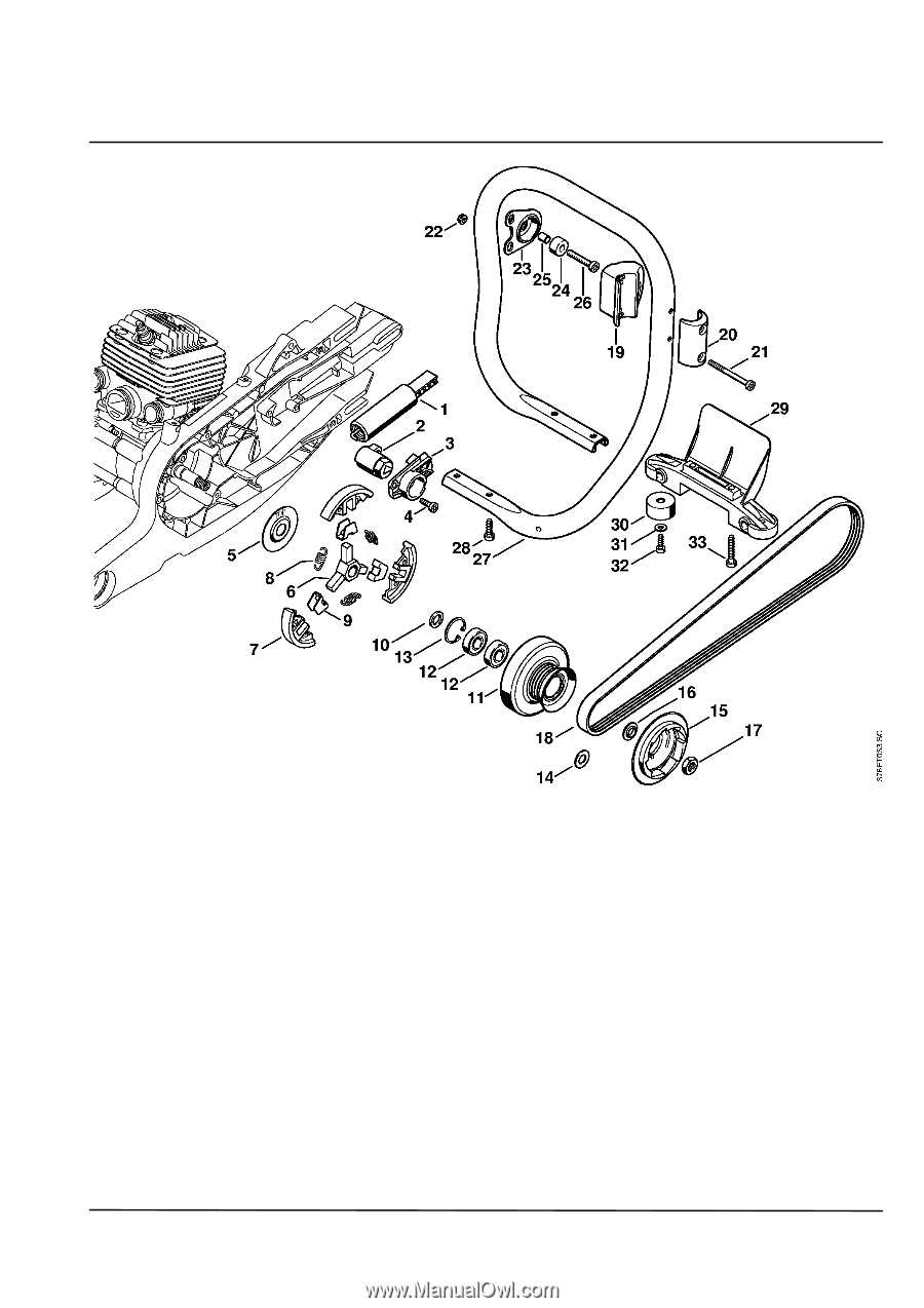 stihl concrete saw ts420 parts diagram