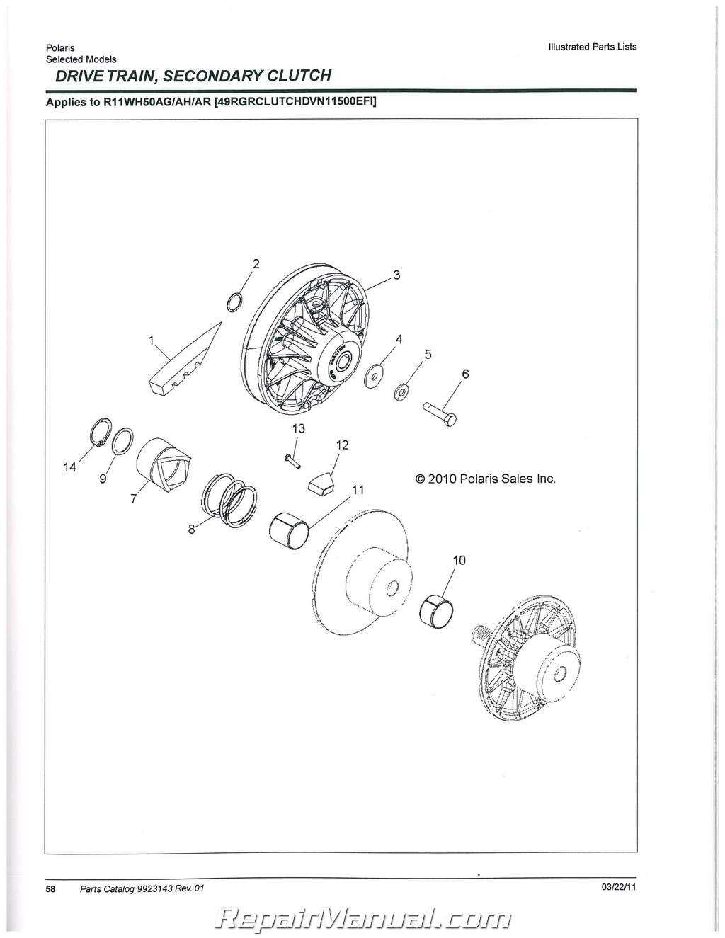 polaris ranger parts diagram