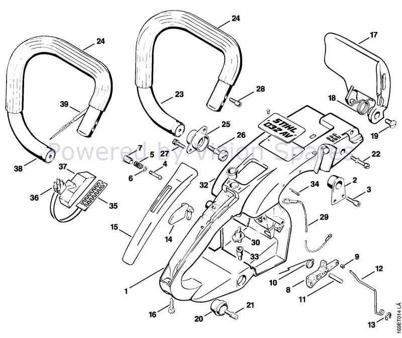 stihl chainsaw 032 av parts diagram