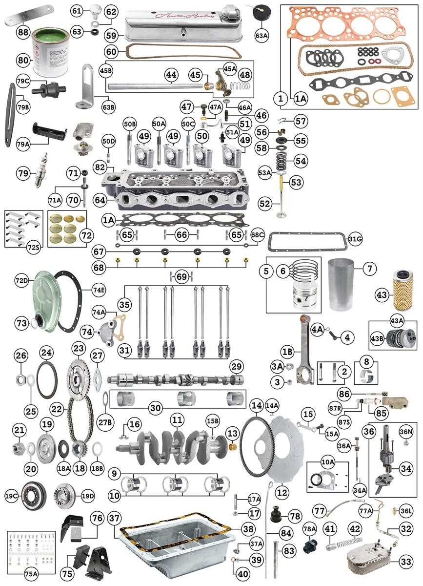 parts of an engine diagram