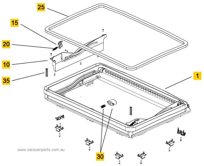 parts of a roof frame diagram