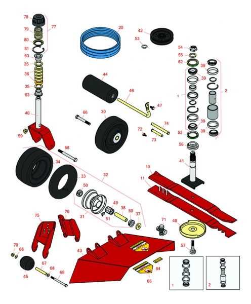 toro mower deck parts diagram