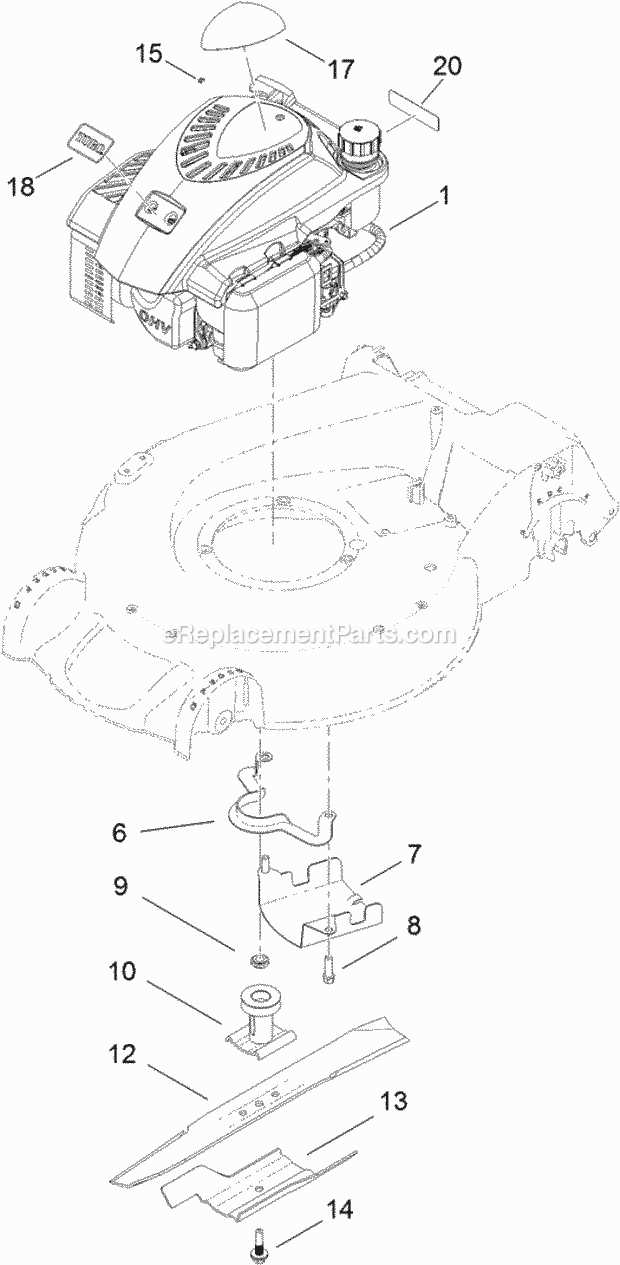 toro sr4 super recycler parts diagram