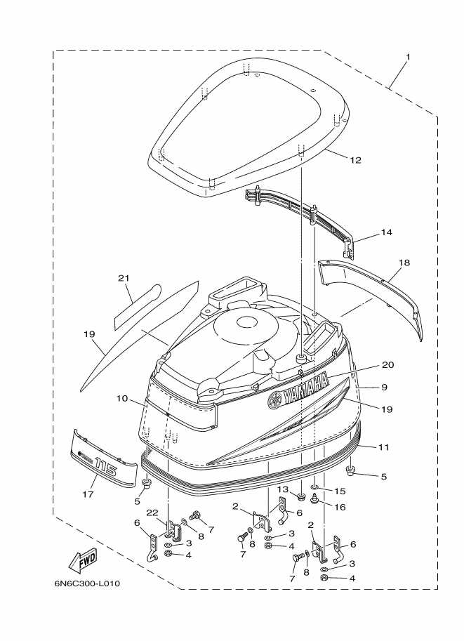 yamaha 115 outboard motor parts diagram