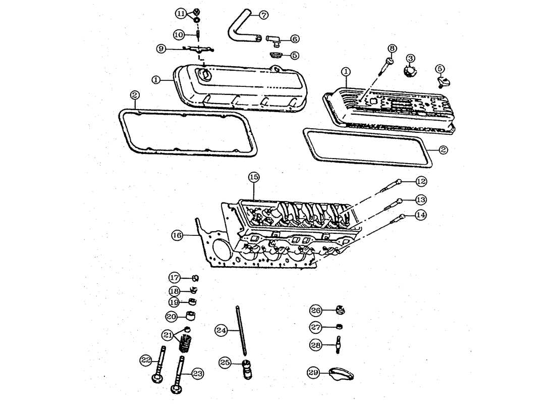 chevy 350 engine diagram parts
