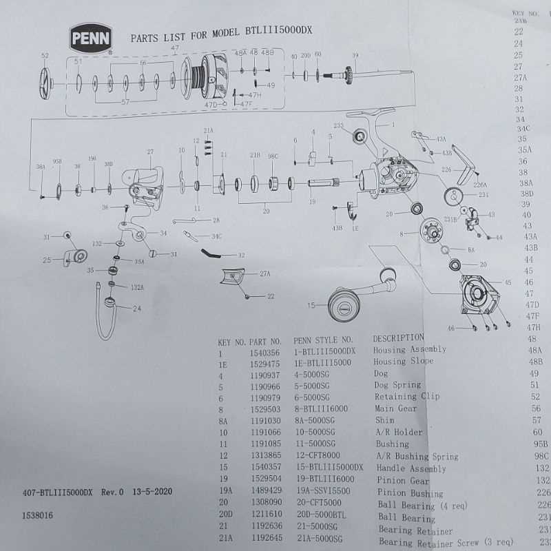 penn battle 2 parts diagram