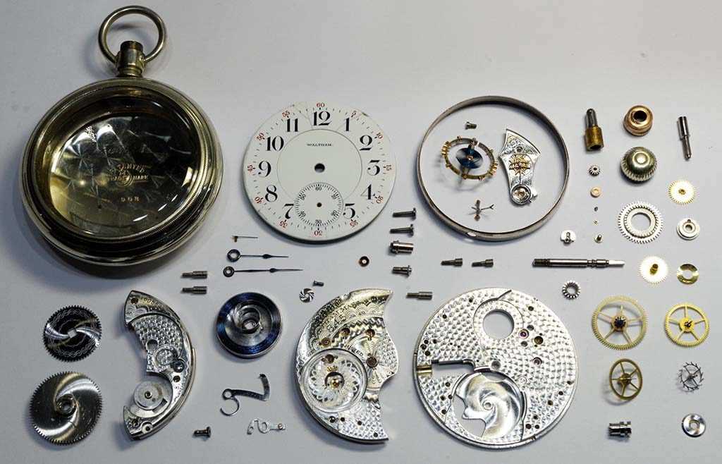 waltham pocket watch parts diagram