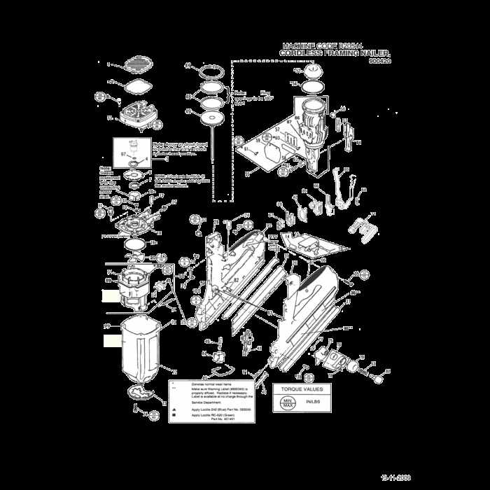 paslode nail gun parts diagram