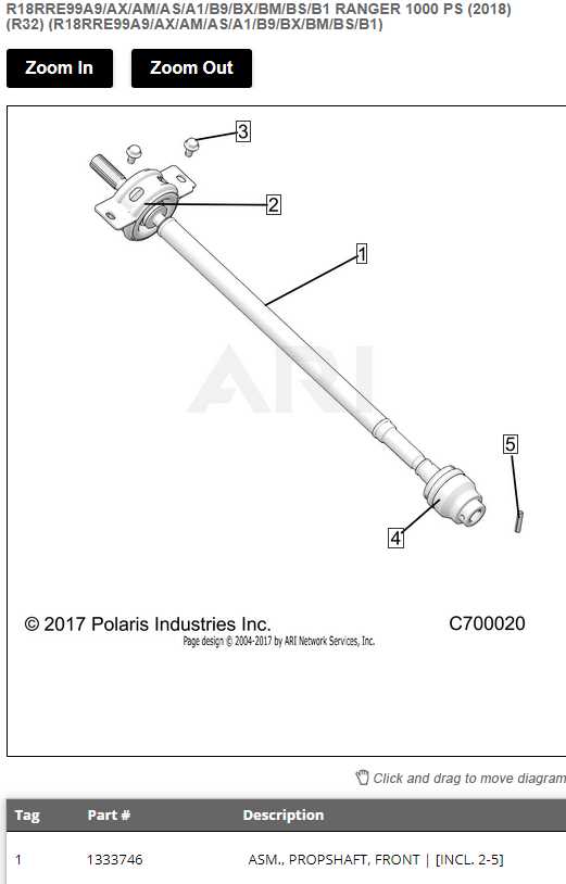 polaris ranger xp 1000 parts diagram