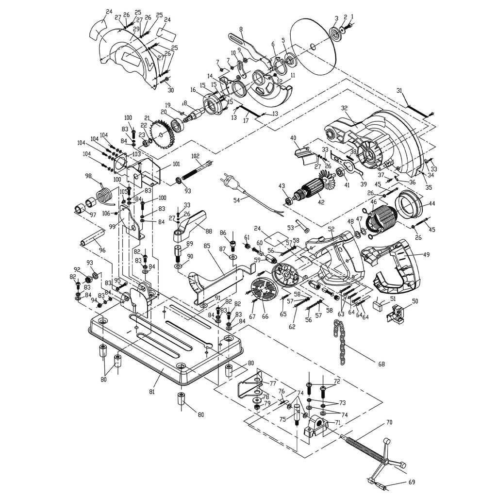 ryobi reciprocating saw parts diagram