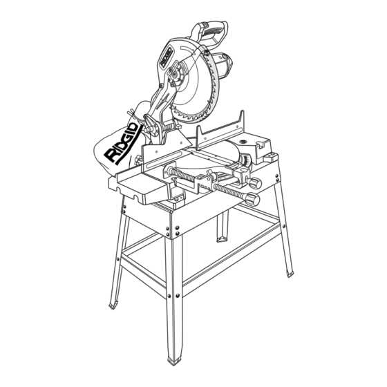 ridgid miter saw parts diagram