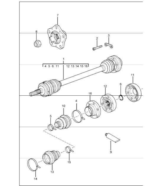 porsche 996 parts diagram