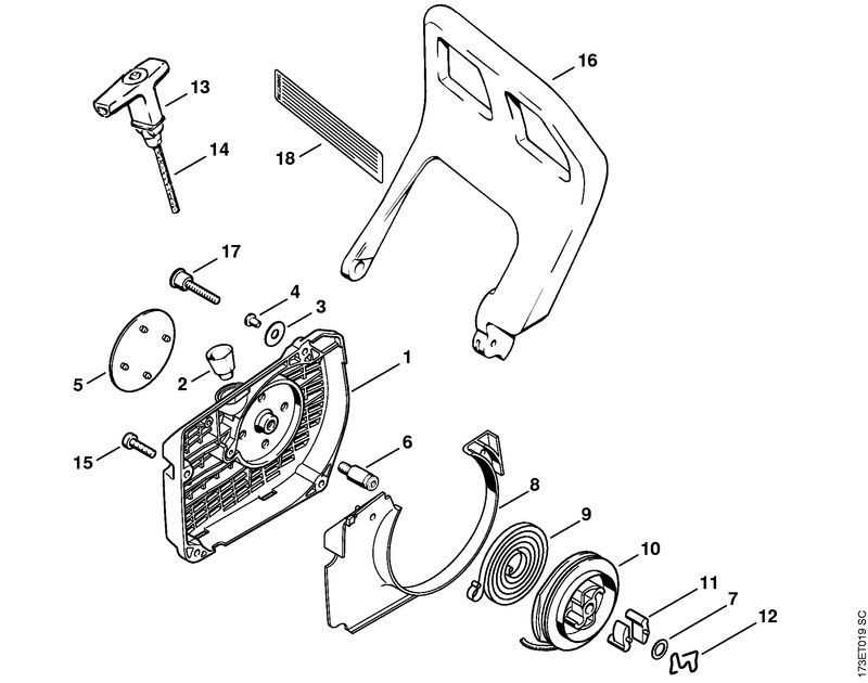 stihl 042 parts diagram