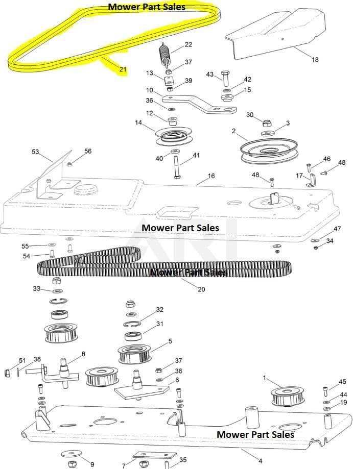 toro mower deck parts diagram