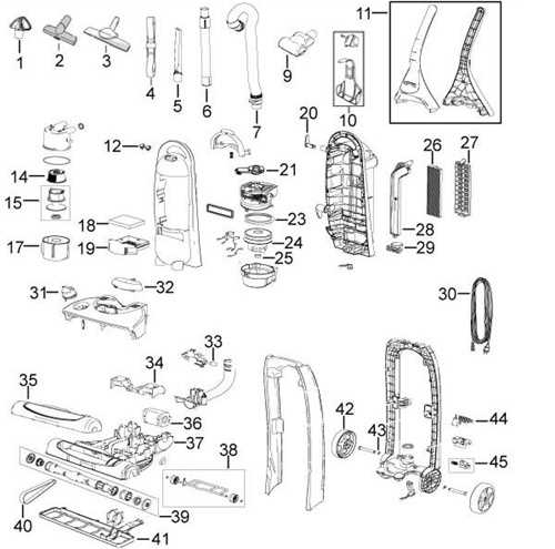 shark navigator lift away parts diagram