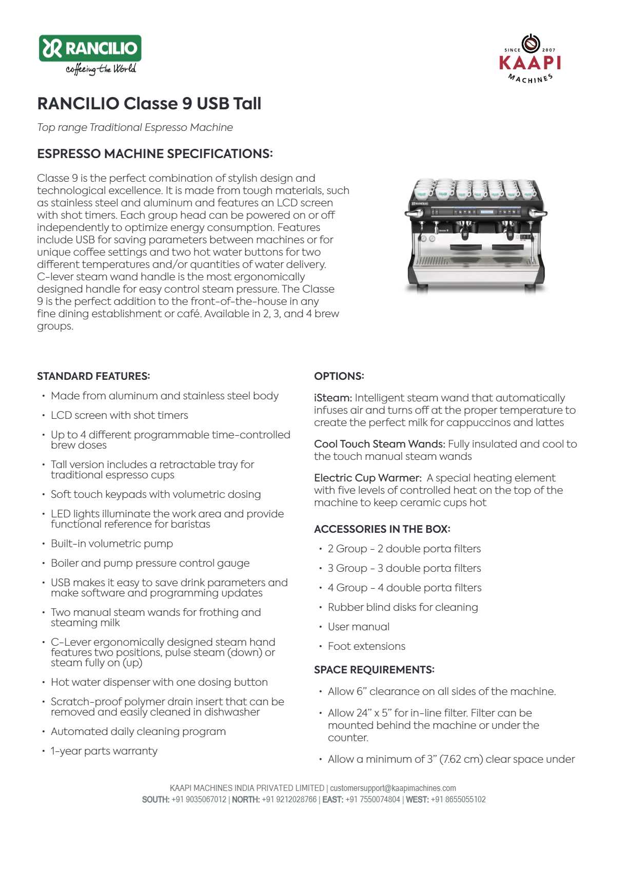 rancilio classe 9 parts diagram