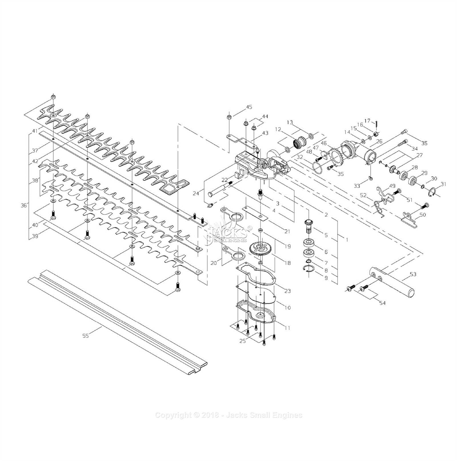 shindaiwa hedge trimmer parts diagram