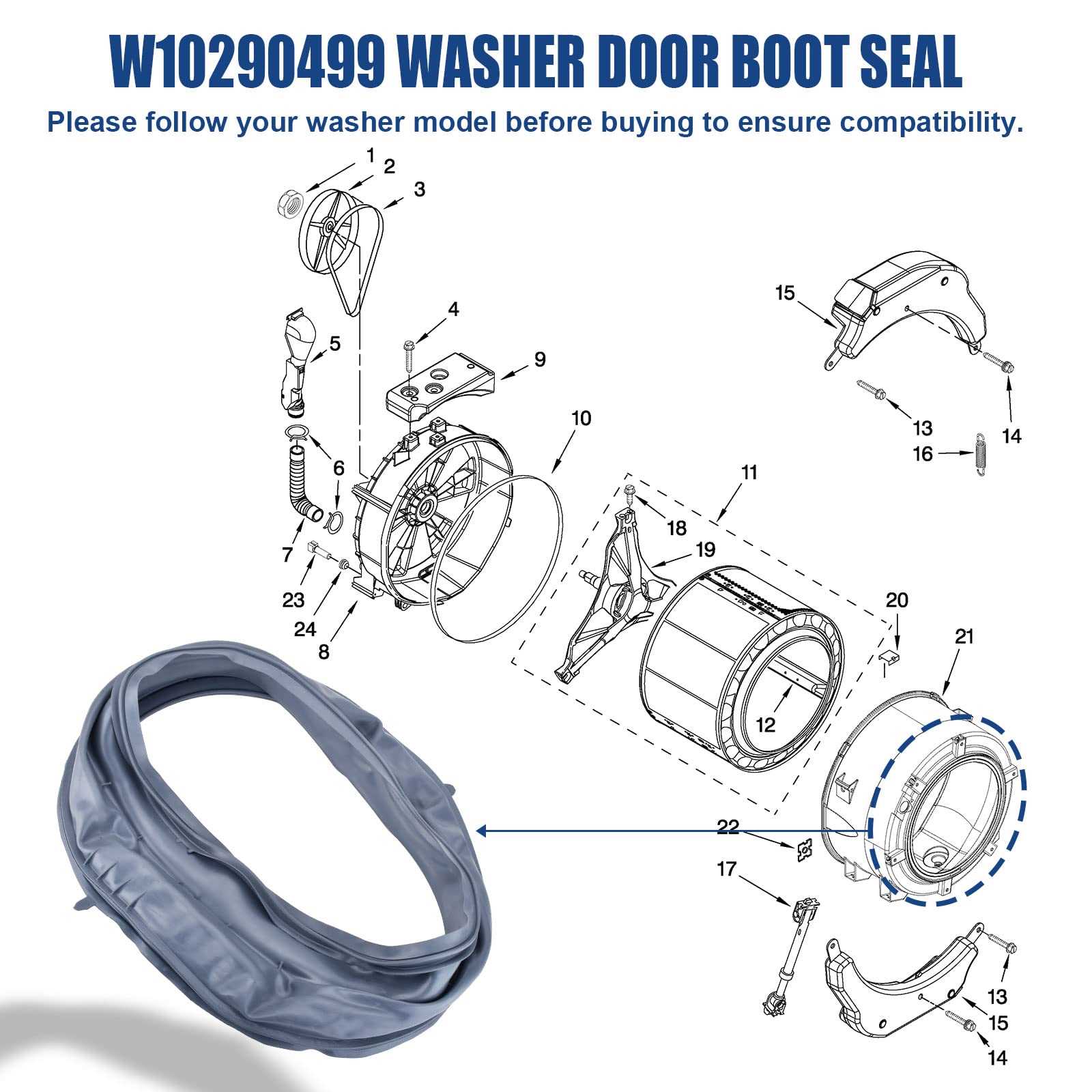 washing machine whirlpool duet front load washer parts diagram