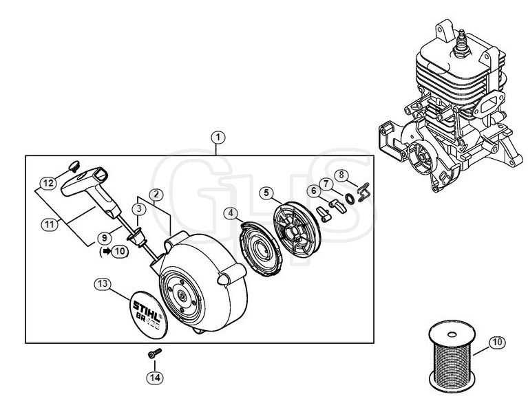 stihl br 450 parts diagram