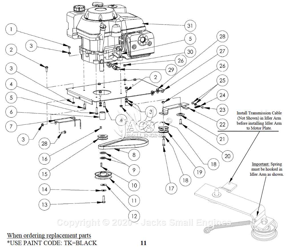 swisher mower parts diagram