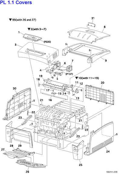 printer parts diagram