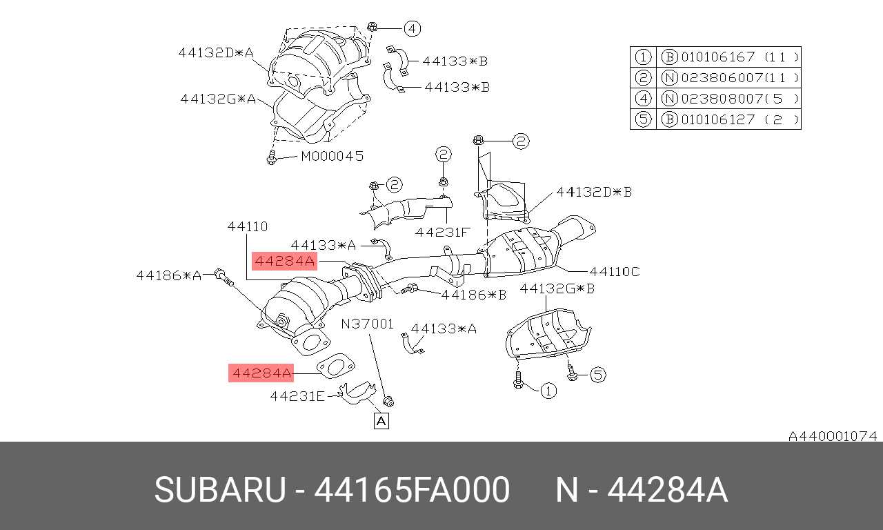 subaru forester parts diagram