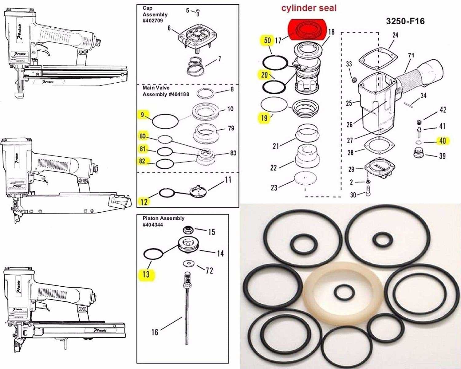 paslode im250 parts diagram