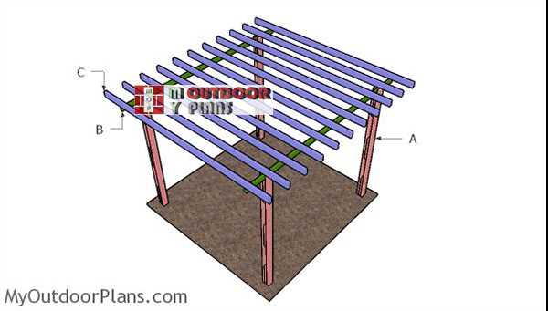 pergola parts diagram