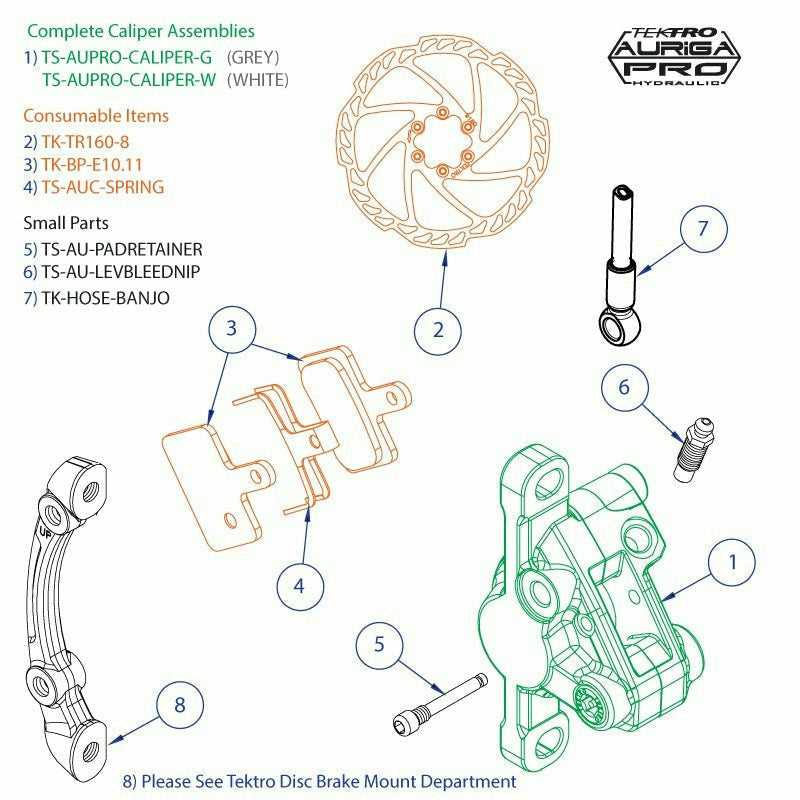 shimano disc brake parts diagram