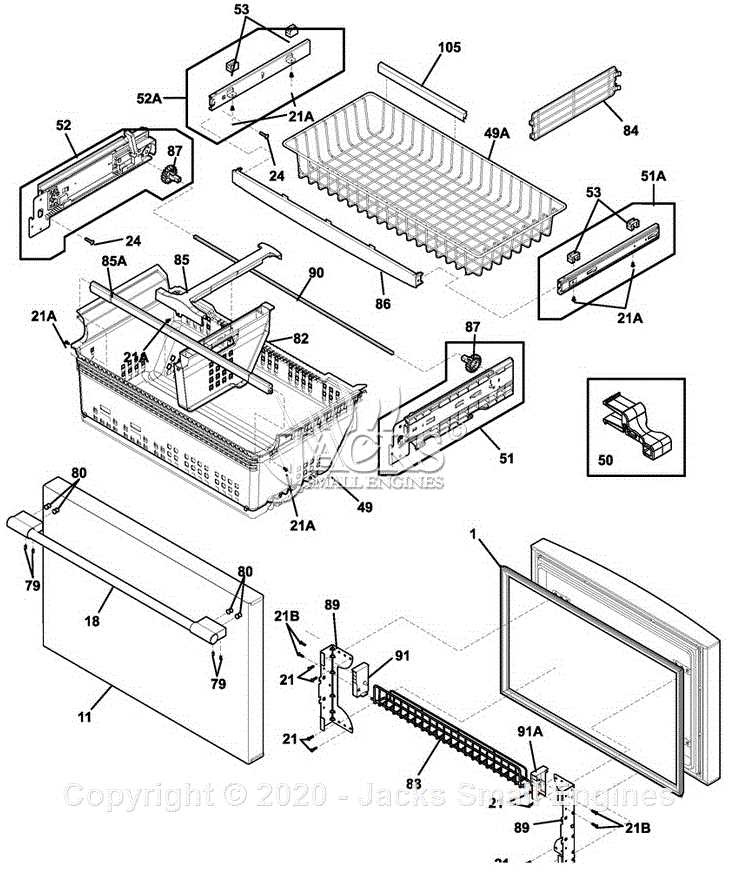 refrigerator parts diagram