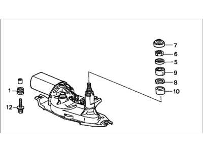 wiper motor parts diagram