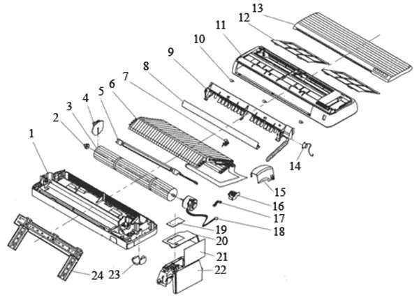 portable air conditioner parts diagram