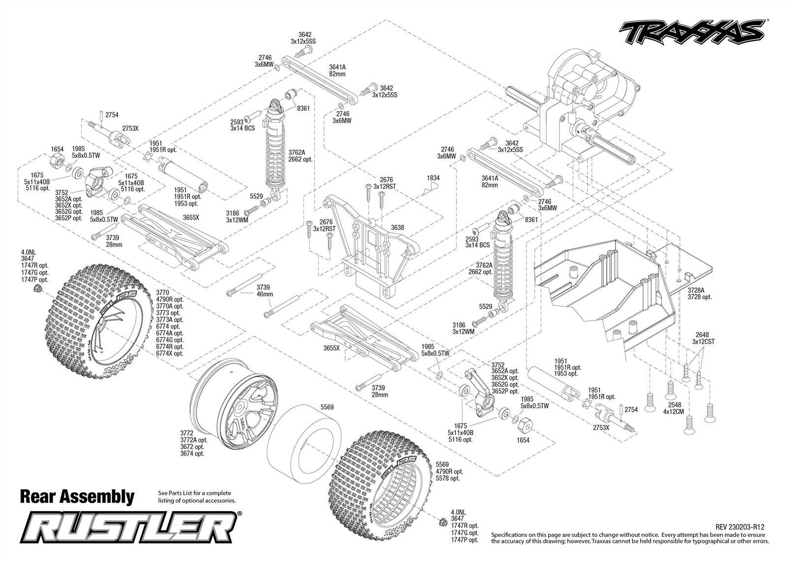 traxxas parts diagram