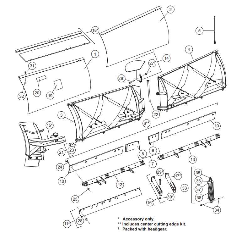 polaris snow plow parts diagram