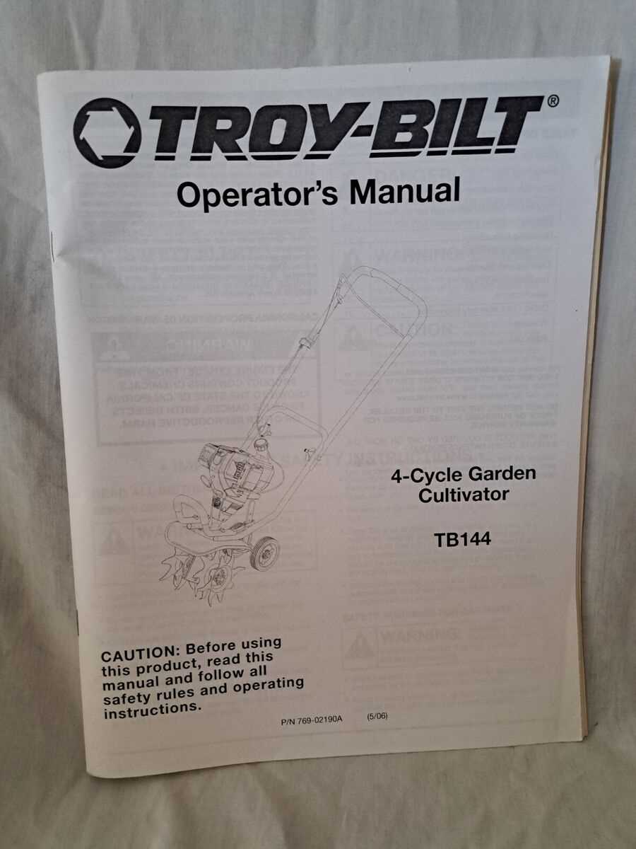 troy bilt tb144 parts diagram