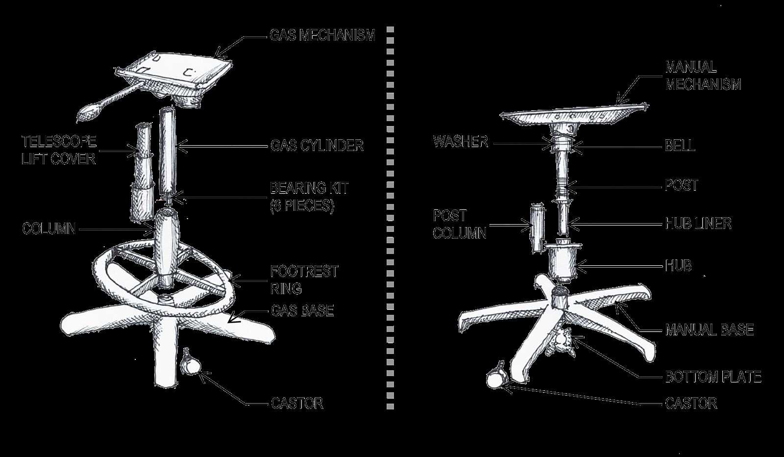 recliner parts diagram