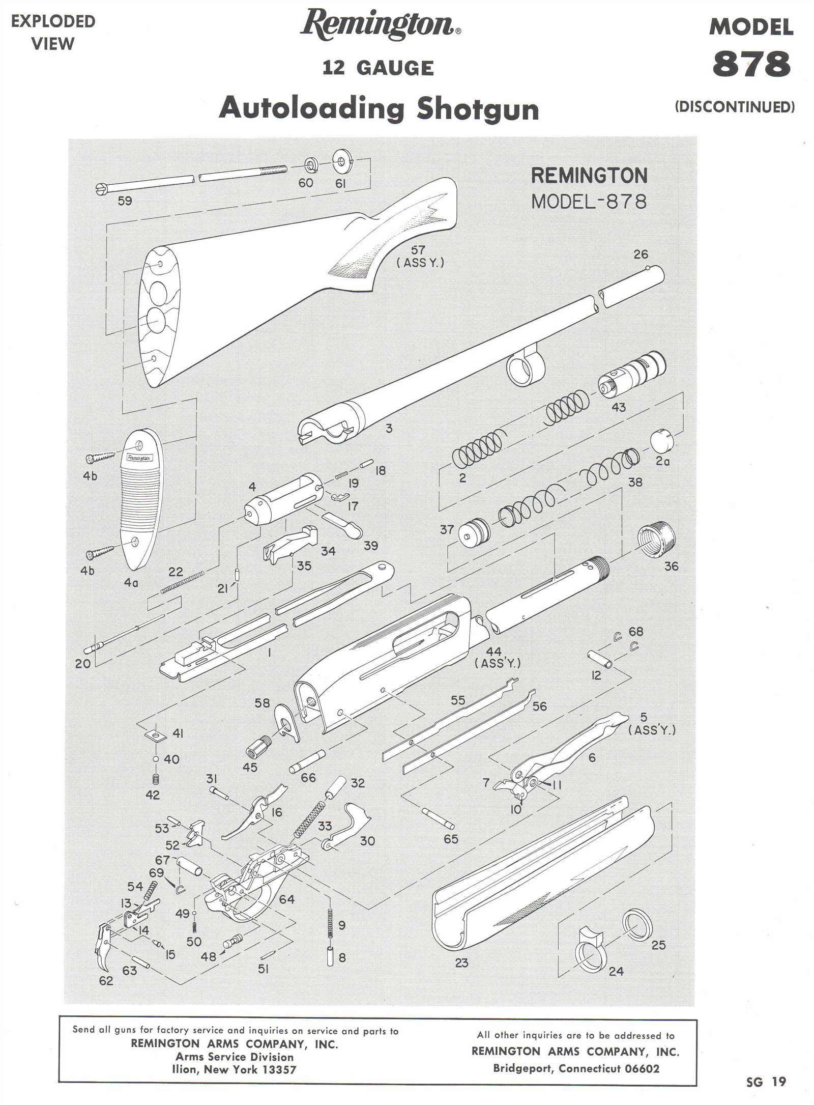 remington 887 parts diagram