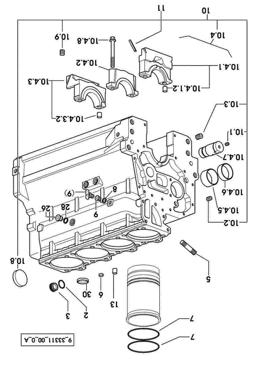 tractor engine parts diagram