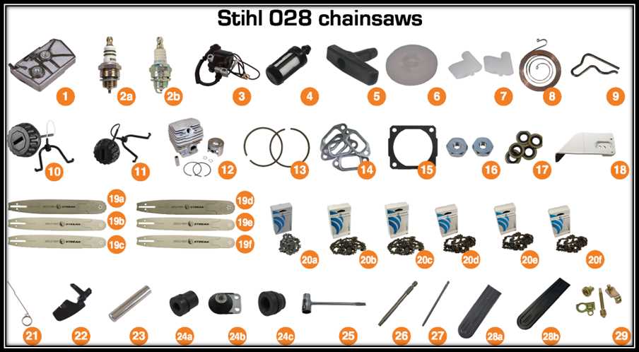 stihl 039 chainsaw parts diagram