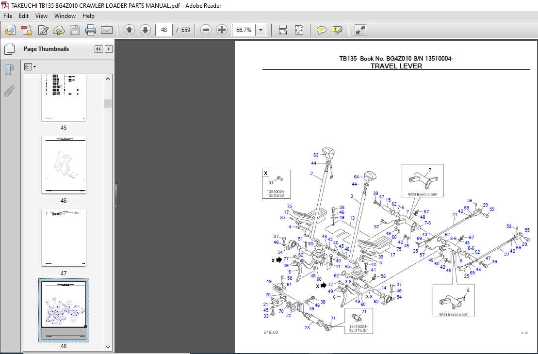 takeuchi tb125 parts diagram