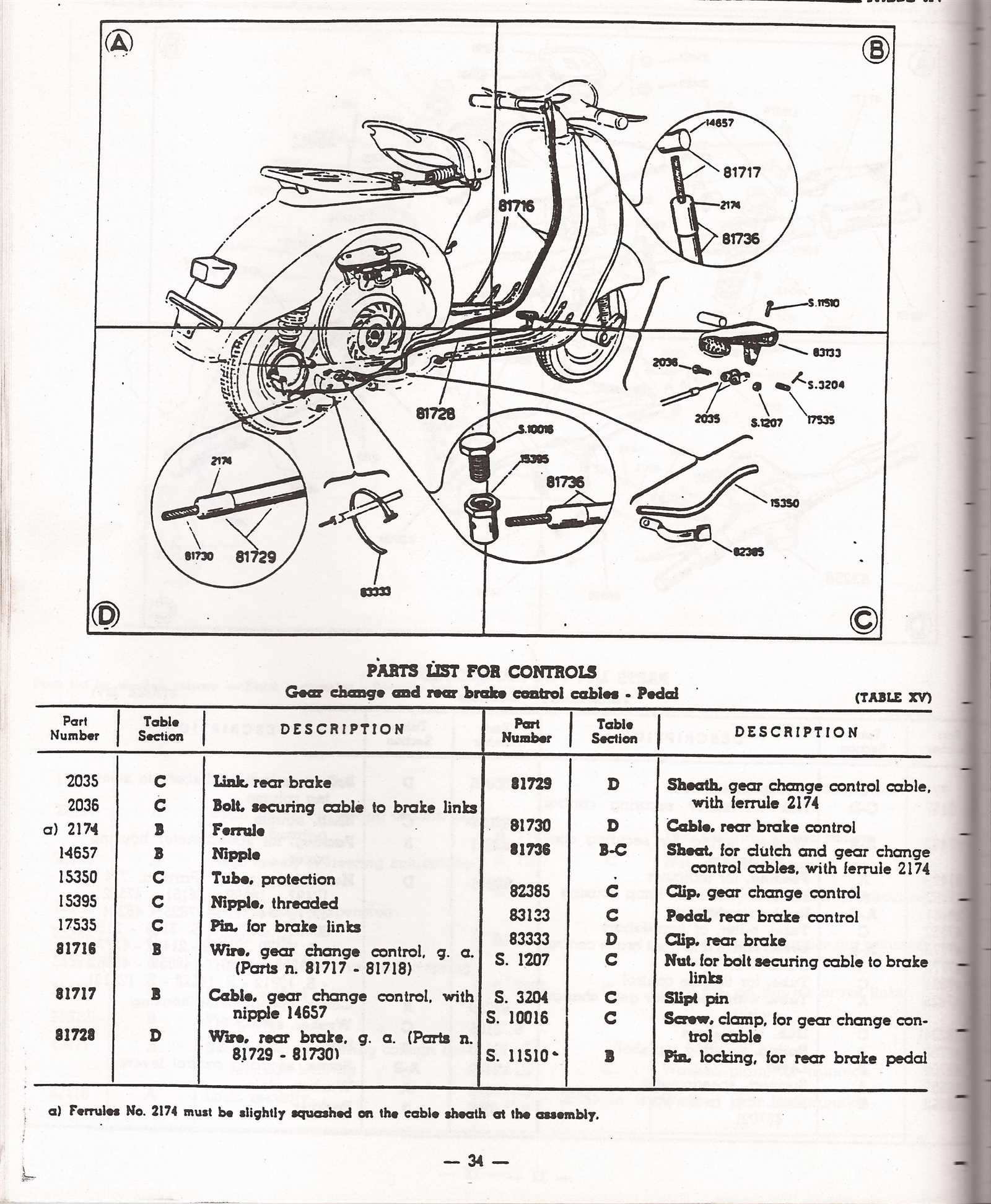 vespa parts diagram