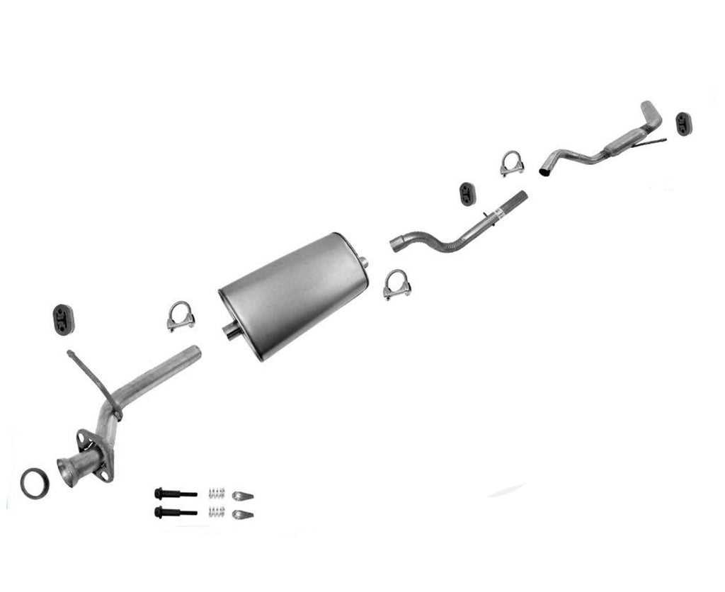 parts of an exhaust system diagram