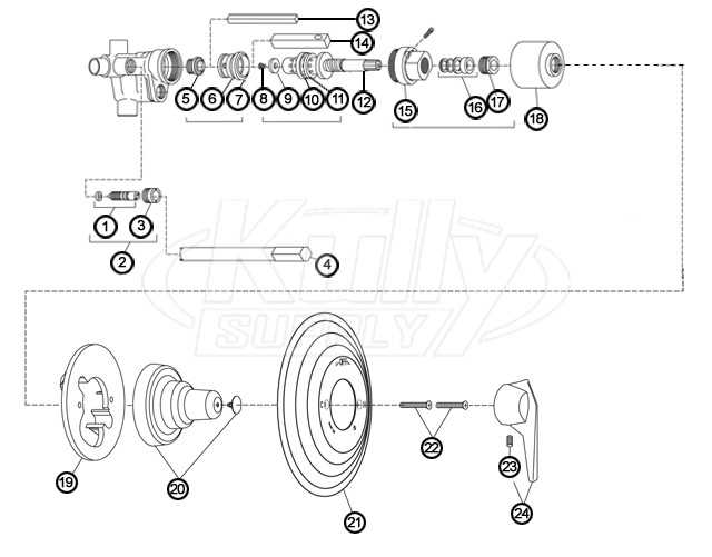 symmons shower valve parts diagram