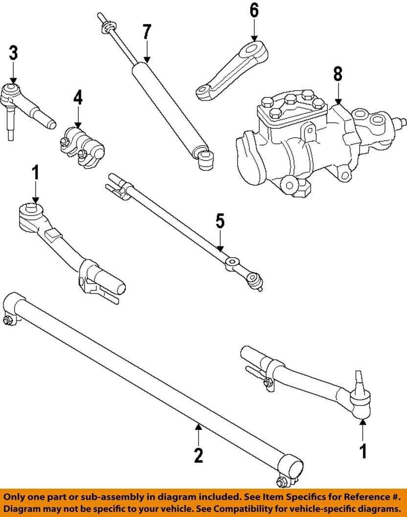 ford f350 4x4 front end parts diagram