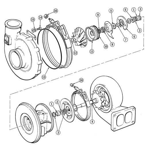 holset turbo parts diagram