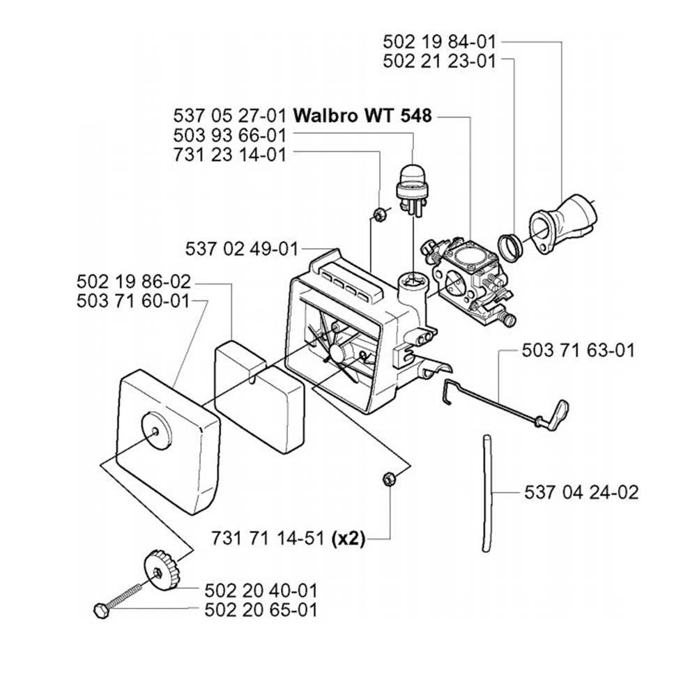 husqvarna 225l parts diagram