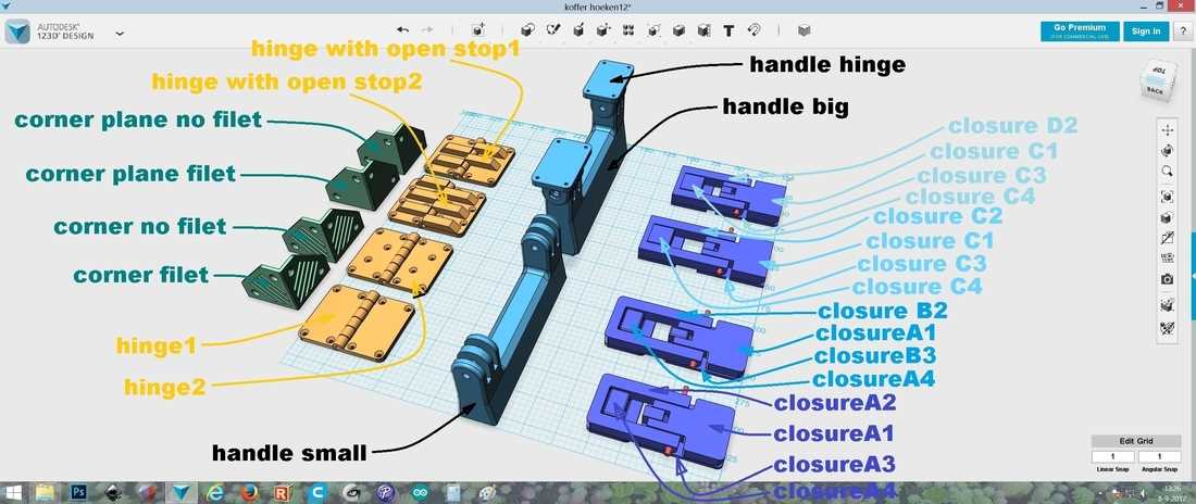 parts of a suitcase diagram