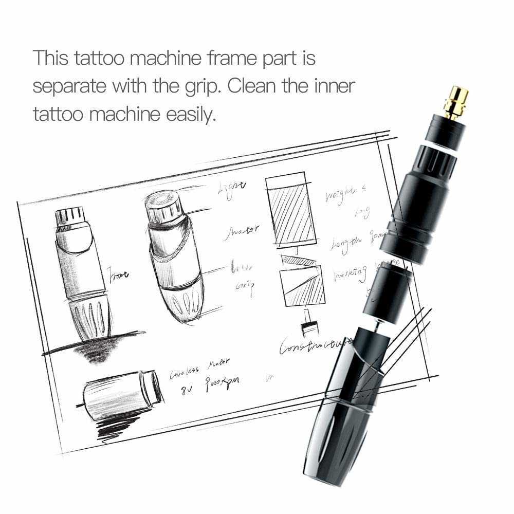 parts of a tattoo machine diagram